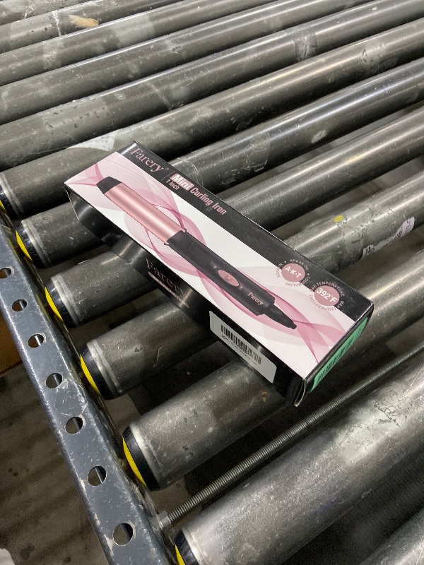 Photo 1 of 1 Inch Dual Voltage Ceramic Curling Iron with Keratin & Argan Oil, Mini Hair Curler, Travel Size with Storage Bag