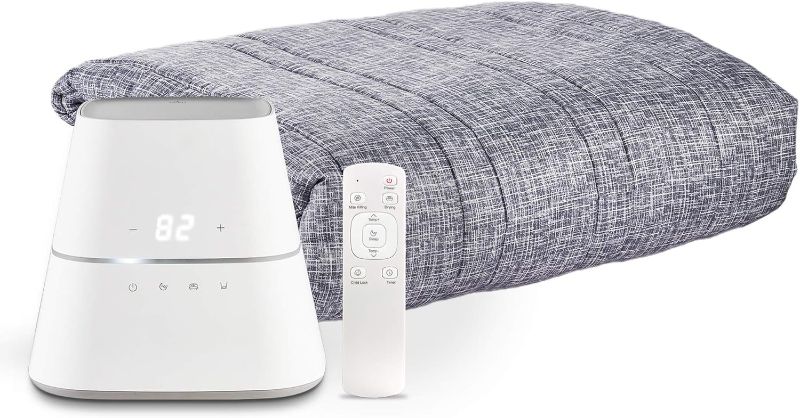 Photo 1 of AquaPad CozyFlow Water Heated Mattress Pad, No Electric Wire, All Digital, 5 YR Warranty, AirQuiet and Dual-Tank Technology, ETL Listed, Smart, Hydro Heat Onsu Mat Topper Bed Warmer (King)