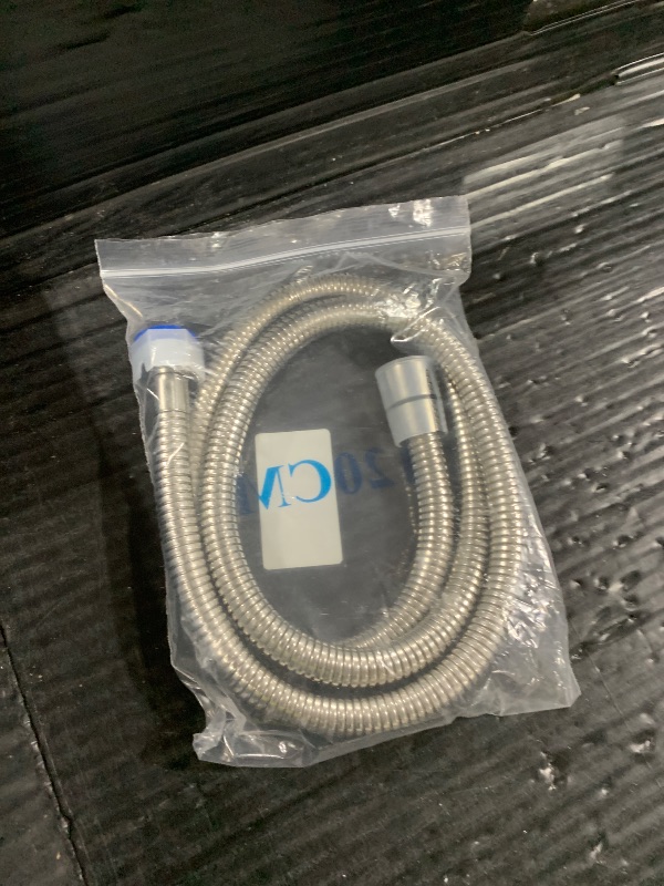 Photo 1 of Shower  1.5m Electroplated Stainless Steel Encrypted Pipe Shower Hose 1m Pipe Silicone Tube Accessories Metal Hose (Color : 1.5m spring tube)