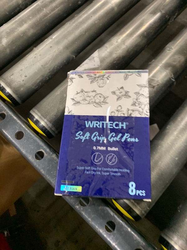 Photo 1 of WRITECH Gel Ink Retractable Pens: Black Ink 0.7mm medium Fine Point Pen Set, Extra Smooth Tip No Bleed Smear Smudge Refillable Clickable Pens Bulk for Writing Journaling Multicolor 8ct
