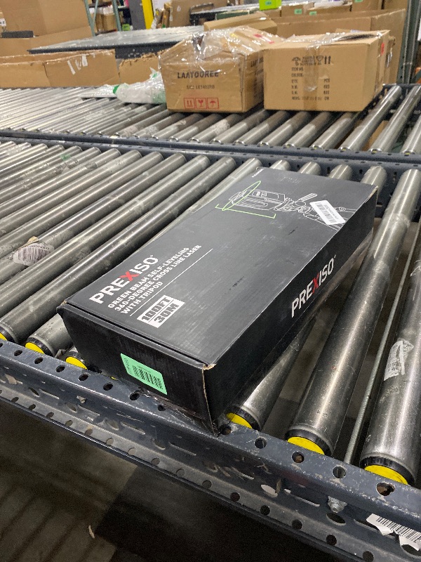 Photo 1 of PREXISO 360° Laser Level with Tripod, 100Ft Self Leveling Cross Line Laser- Green Horizontal Line for Construction, Floor Tile, Renovation with Target Plate, Green Glasses, Carry Bag, 4 AA Batteries