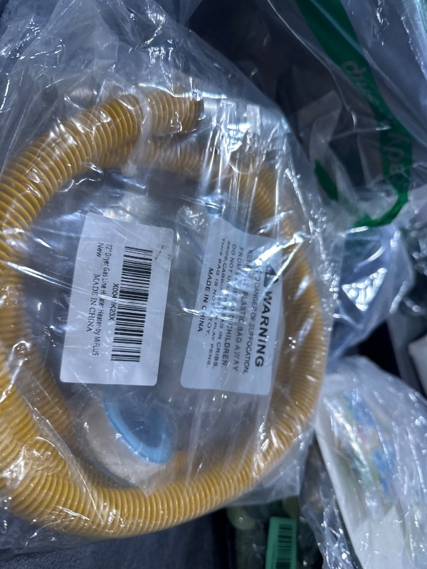 Photo 1 of 72" Dryer Gas Line Hose/Appliance 3/4 Flexible Natural Gas Line with Connector 1/2" MIP 1/2"FIP 3/4"MIP Fitting,5/8" OD(1/2" ID) Gas Range Connector Kit for Gas Stove,Dryer,Water Heater-by MIFLUS