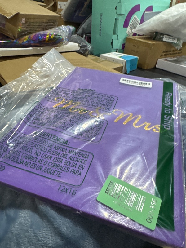 Photo 1 of Large Engagement Card Engagement Gifts for Couple, Engagements Party Decorations, Happy Engagements Guest Book Alternative Decorations Party Supplies (Purple)