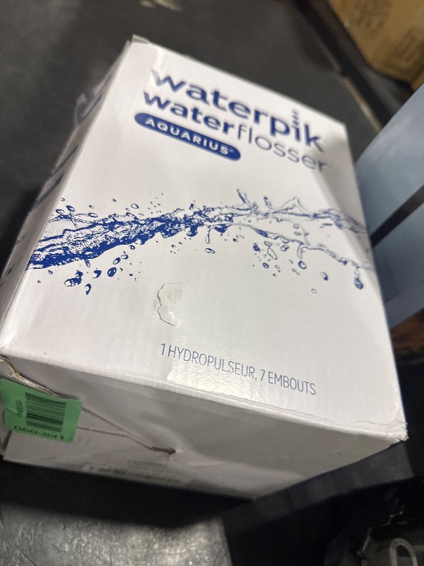 Photo 1 of Waterpik Aquarius Water Flosser For Teeth Cleaning, Gums, Braces, Dental Care, Electric Power With 10 Settings, 7 Tips For Multiple Users And Needs, ADA Accepted, White WP-660, Packaging May Vary