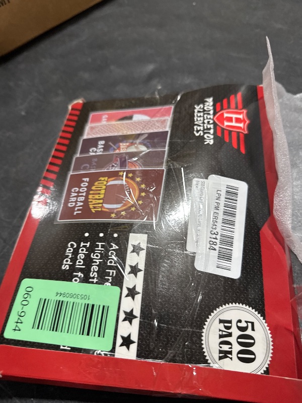 Photo 1 of 500 Counts Card Sleeves for Trading Cards, Soft Penny Card Sleeves Clear Plastic Card Protectors Fit for Baseball Card, Sports Cards, MTG Game Card Standard Cards