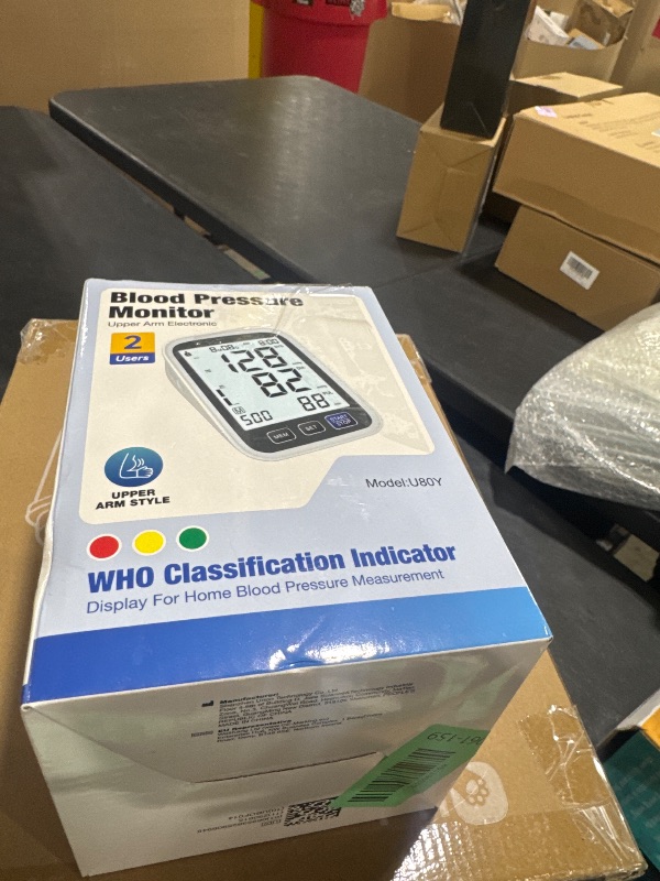Photo 1 of Blood Pressure Machine Upper Arm, 2 Size Cuffs Fit Arms from Medium 9"-17" to Extra Large XL 13"-21", Accurate Automatic Digital BP Kit Home Use, Large Backlit LCD, BP Monitor Dual-User Mode