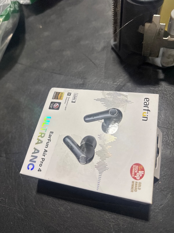 Photo 1 of EarFun Air Pro 4 Adaptive Hybrid Noise Canceling Wireless Earbuds, Qualcomm Snapdragon Sound, aptX™ Lossless, 6 Mics AI CVC 8.0 Call, LDAC Hi-Res Audio, 52H Playtime, Bluetooth 5.4, in-Ear Detection