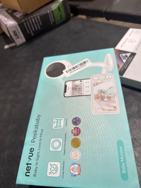 Photo 1 of NETVUE Upgraded Baby Camera Monitor Video - 5000mAh Baby Monitor with Camera and Audio, 5" Display, 4 in 1 Bracket Meets The Needs in All Scenarios, Smart Phone App, Cry Detection