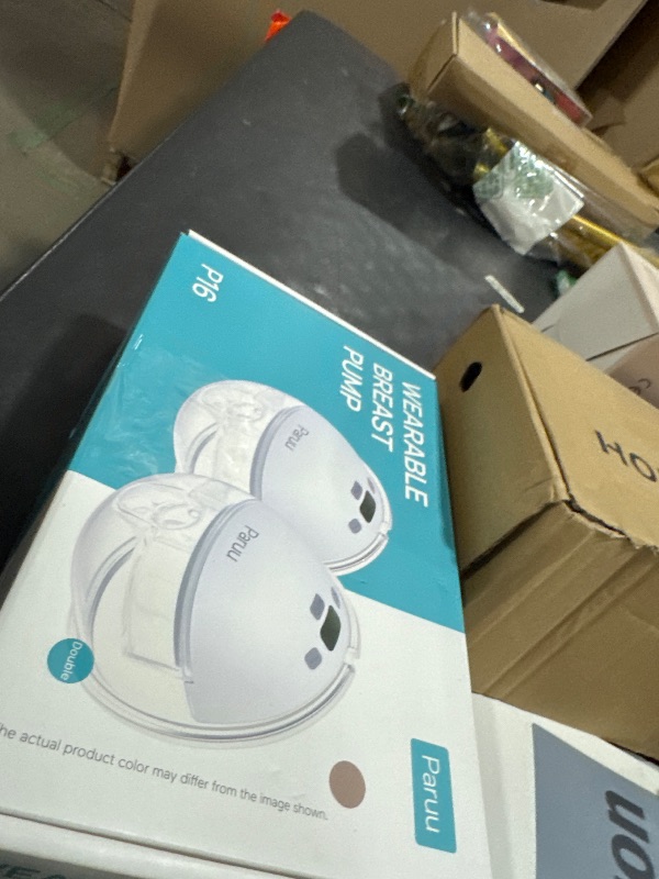 Photo 1 of Paruu Hands Free Breast Pump P16, Wearable Breast Pump Electirc Portable with 4 Modes & 12 Levels, Max 309mmHg Strong Suction 19/21/24mm Flange Inserts Wearable Breastfeeding Pump, 2 Pack?Nude
