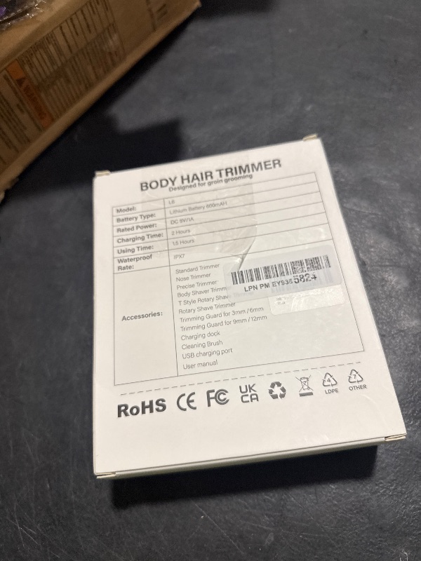 Photo 1 of 5-in-1 Bikini Trimmer for Women, IPX7 Waterproof Electric Razors Shaver, Cordless Body Hair Trimmer, Facial & Pubic Hair Removal, Ceramic Blade (White)