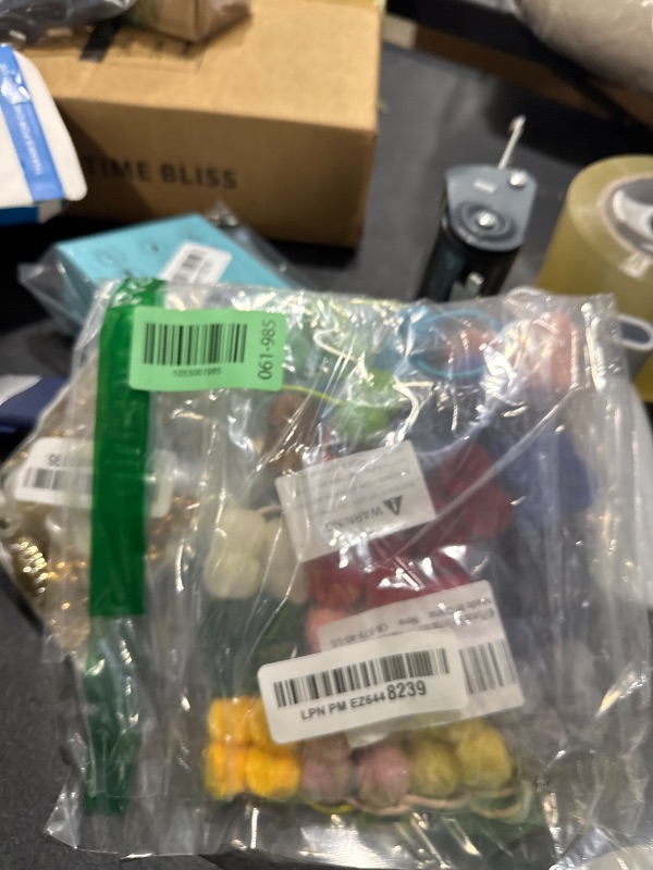 Photo 1 of 40Pcs Girls Hair Accessories - Small Fluffy Pom Ball Elastic Ponytail Holders and Rubber Bands for Baby Girls, Toddlers, Infants