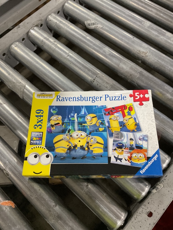 Photo 1 of Ravensburger Funny Minions 3x49 Piece Jigsaw Puzzle Set for Kids - 05082 - Every Piece is Unique, Pieces Fit Together Perfectly