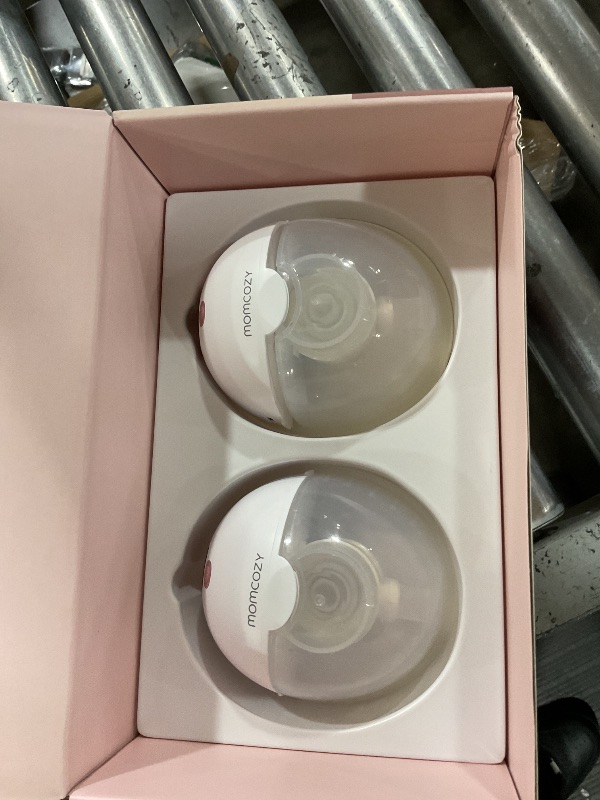 Photo 1 of Momcozy M5 Lite Hands-Free Wearable Breast Pump, DoubleFit Flange for Baby-Like Comfort, 3 Modes & 9 Suction Levels, No Flange Insert or Hard Carry Case, 24mm, 2-Pack, Cozy Red