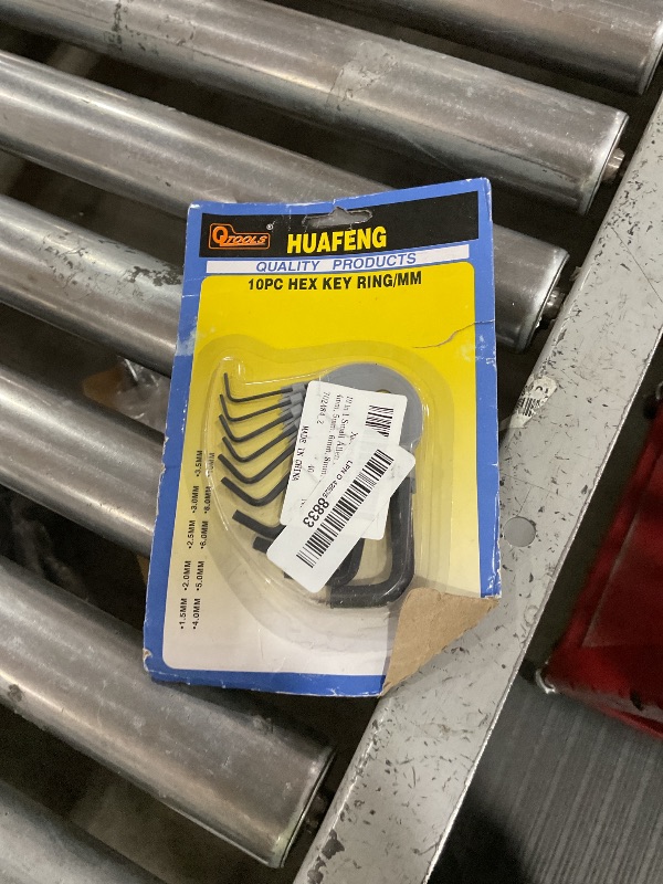Photo 1 of 10 in 1 Small Allen Wrench Set 1.5-10 mm L Shape Allen Wrench Tiny Hex Key Set, Black Portable L Shape Bike Repair Tool Size: 1.5mm, 2mm, 2.5mm, 3mm, 3.5mm, 4mm, 5mm, 6mm, 8mm, 10mm