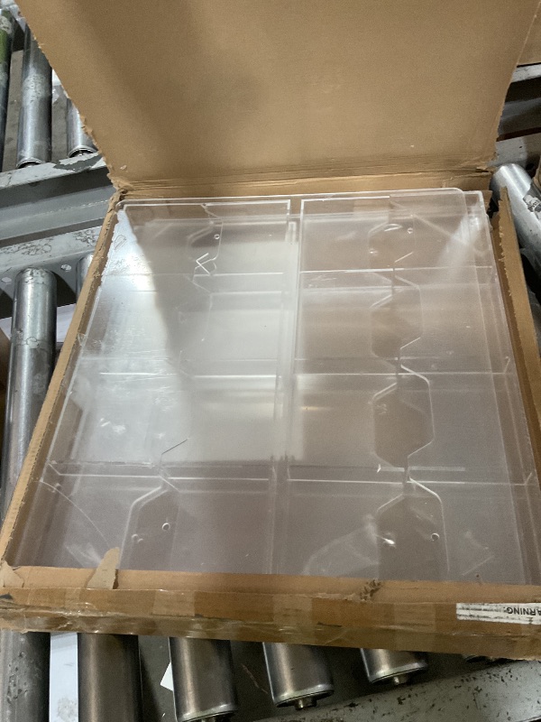 Photo 1 of Weysat 4 Pcs Acrylic Brochure Holder Wall Mount 8 Pockets Pamphlet Holder 4" Wide Clear Plastic Trifold Flyer Display Stand Multi Slot Literature Postcard Rack Hanging Rack for Offices Waiting Room