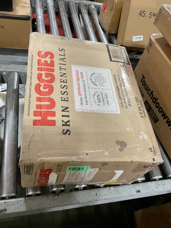 Photo 1 of Huggies Size 5 Diapers, Skin Essentials Baby Diapers, Size 5 (27+ lbs), 132 Count (2 Packs of 66), Packaging May Vary