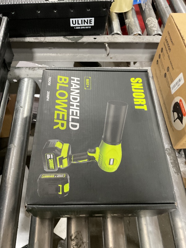 Photo 1 of Leaf Blower Cordless with Battery and Charger, 800,000 RPM, Extended Nozzle, Lightweight Handheld Design,Blower for Patio Cleaning,car Blowing Water, Blowing Leaves and Dust?Bright Green? 