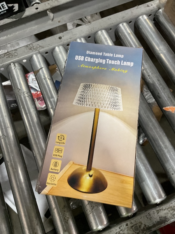 Photo 1 of Liliful 2 Pcs LED Portable Cordless Table Lamp Touch Battery Operated Rechargeable Gold Desk Lamp 3 Color Dimmable for Bedroom Living Room Dining (Gold,Mushroom Style)