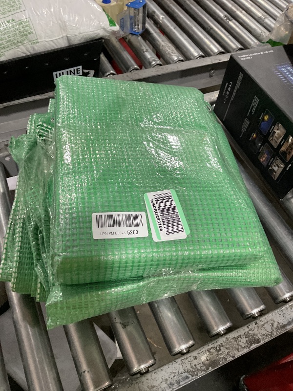 Photo 1 of GUARD SHIELD Clear Green Tarp Heavy Duty 10x20 Feet Waterproof for Greenhouse Outdoor Garden Poly Cover UV Resistant 3x3 Weave 10mil (2-Pack)