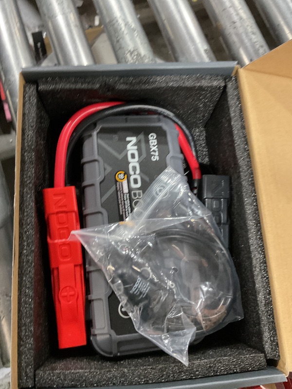 Photo 1 of NOCO Boost X GBX75: 2500A UltraSafe Jump Starter – 12V Lithium Battery Booster Pack, Portable Jump Box, Power Bank & Jumper Cables - for 6.5L Gas and 4.0L Diesel Engines