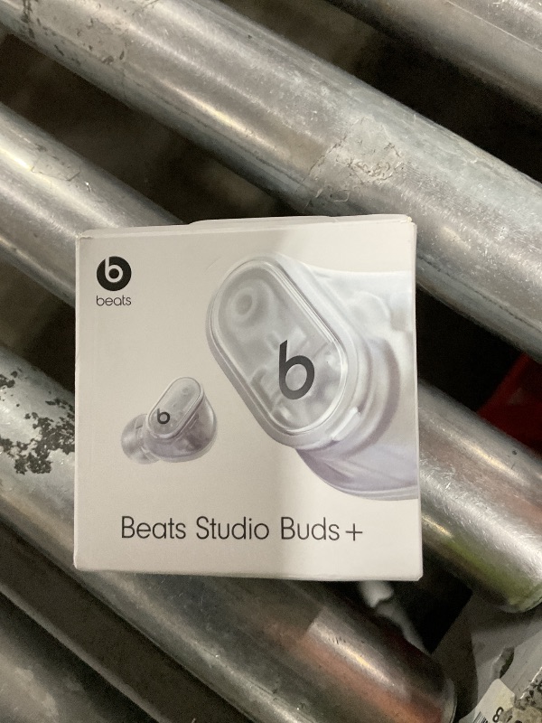 Photo 1 of Beats Studio Buds + | True Wireless Noise Cancelling Earbuds, Enhanced Apple & Android Compatibility, Built-in Microphone, Sweat Resistant Bluetooth Headphones, Spatial Audio - Transparent