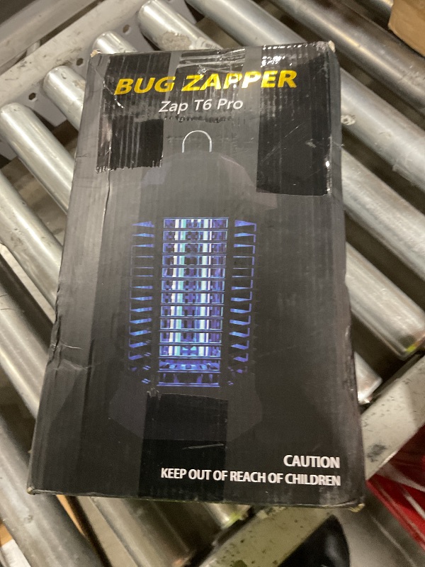 Photo 1 of GOOTOP Bug Zapper Outdoor, Mosquito Zapper, 3 Prong Plug in Electric Fly Zapper, Mosquito Killer, Fly Traps, Flying Insects Zapper Indoor Outdoor 90-130V, 4200V, ABS Plastic Outer (Black)