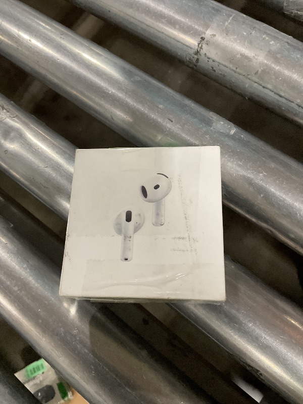 Photo 1 of Apple AirPods 4 Wireless Earbuds, Bluetooth Headphones, with Active Noise Cancellation, Adaptive Audio, Transparency Mode, Personalized Spatial Audio, USB-C Charging Case, Wireless Charging, H2 Chip