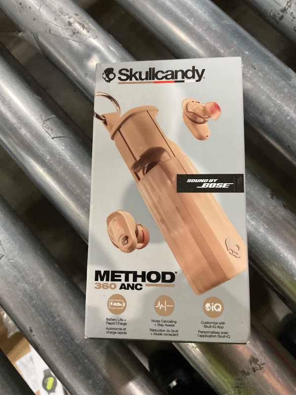 Photo 1 of Skullcandy Method 360 ANC Wireless Earbuds, Sound by Bose, Bluetooth Headphones, Premium Noise Cancelling, Up to 40 Hrs Battery, Sweat and Water Resistant, Microphone for iPhone Android - Primer