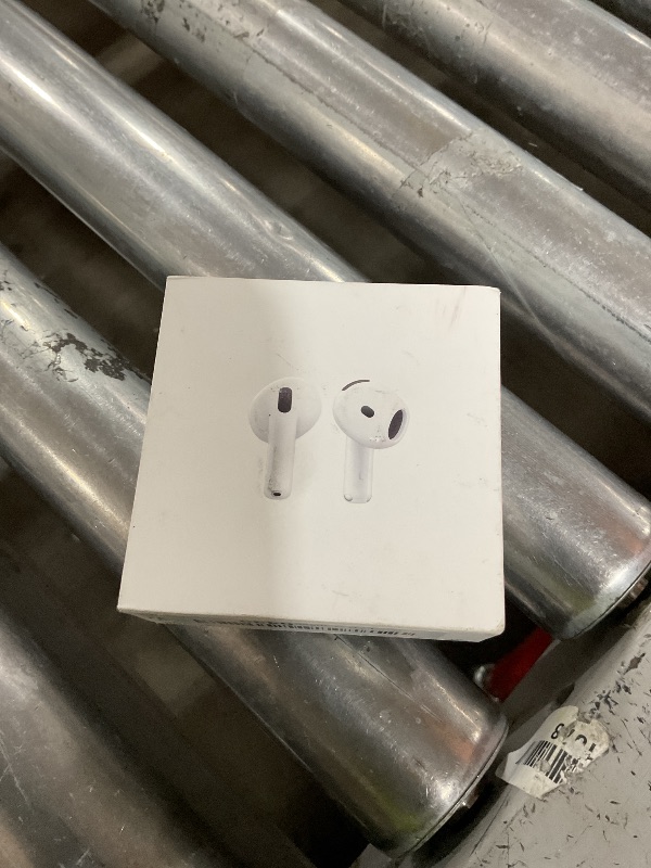 Photo 1 of Apple AirPods 4 Wireless Earbuds, Bluetooth Headphones, Personalized Spatial Audio, Sweat and Water Resistant, USB-C Charging Case, H2 Chip, Up to 30 Hours of Battery Life, Effortless Setup for iPhone