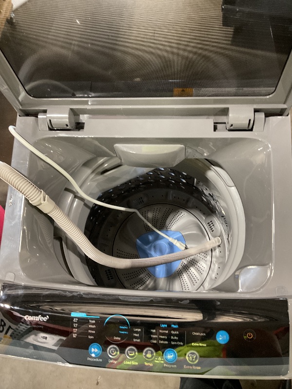 Photo 1 of Comfee 1.6-cu ft High Efficiency Portable Impeller Top-Load Washer (Grey)
