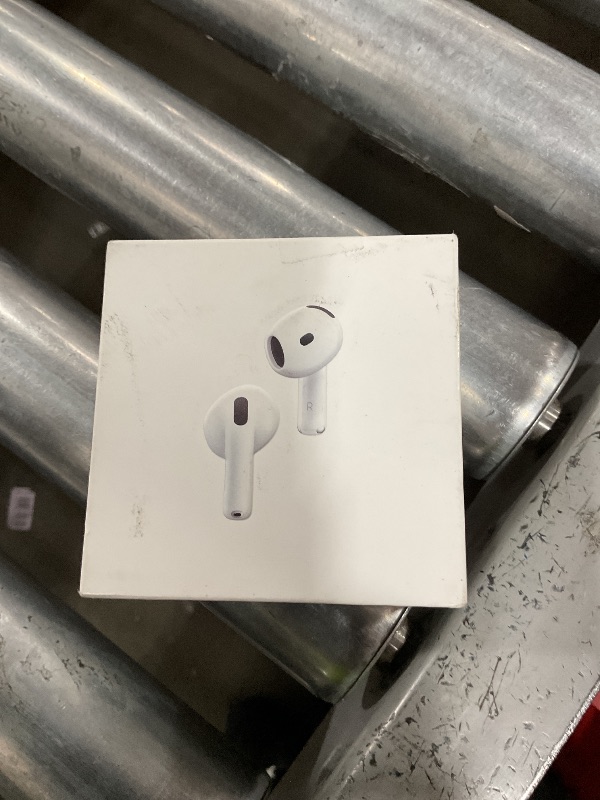 Photo 1 of Apple AirPods 4 Wireless Earbuds, Bluetooth Headphones, with Active Noise Cancellation, Adaptive Audio, Transparency Mode, Personalized Spatial Audio, USB-C Charging Case, Wireless Charging, H2 Chip