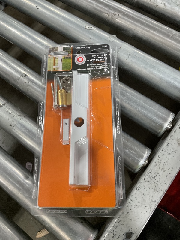 Photo 1 of Prime-Line C 1120 Sliding Door Outside Pull, with Key, White Diecast (Single Pack)