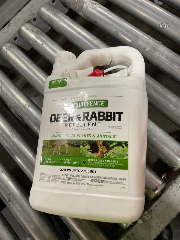 Photo 1 of Liquid Fence Deer And Rabbit Repellent Ready-To-Use, Apply Year-Round, 1 Gallon