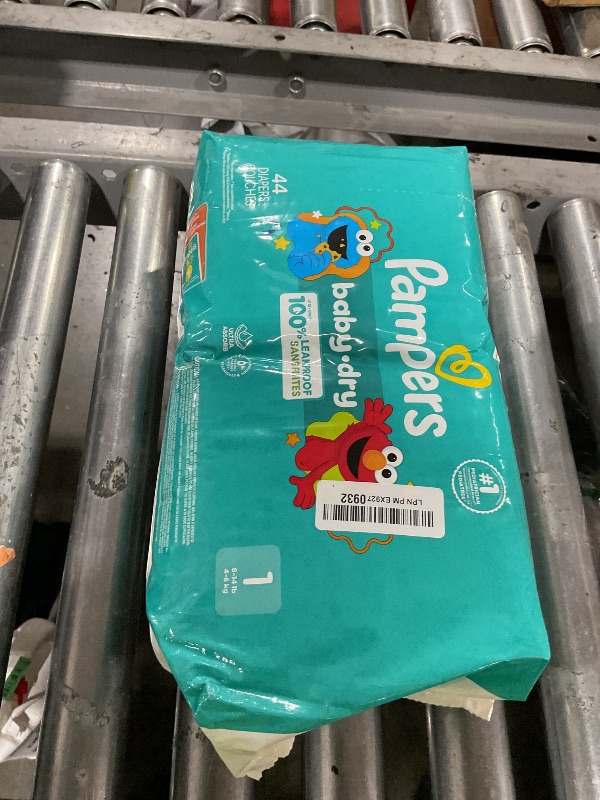 Photo 1 of Pampers Diapers - Baby Dry - Size 1, 44 Count, Absorbent Disposable Infant Diaper (Packaging May Vary)