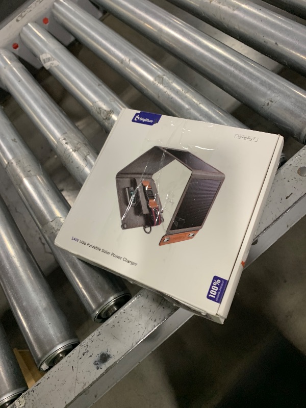 Photo 1 of [Upgraded Tiny Solar Charger] BigBlue 14W SunPower Solar Panels with USB-A Port(5V/2.4A Max), IPX4 Waterproof, Portable Solar Phone Charger Compatible with iPhone X/8/7, Tablet, Samsung LG etc