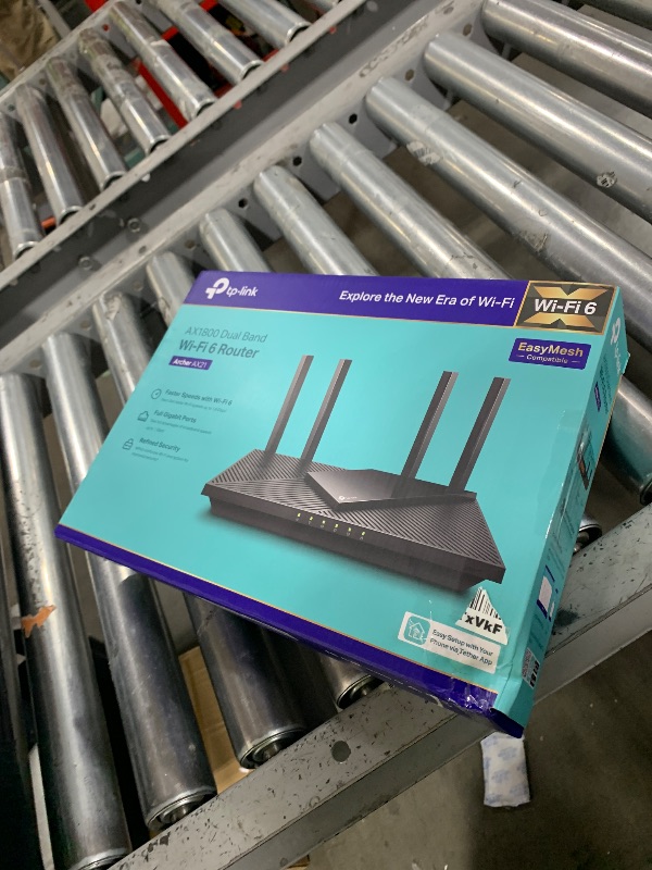 Photo 1 of TP-Link AX1800 WiFi 6 Router V4 (Archer AX21) – Dual Band Wireless Internet, Gigabit, Easy Mesh, Works with Alexa - A Certified for Humans Device, Free Expert Support