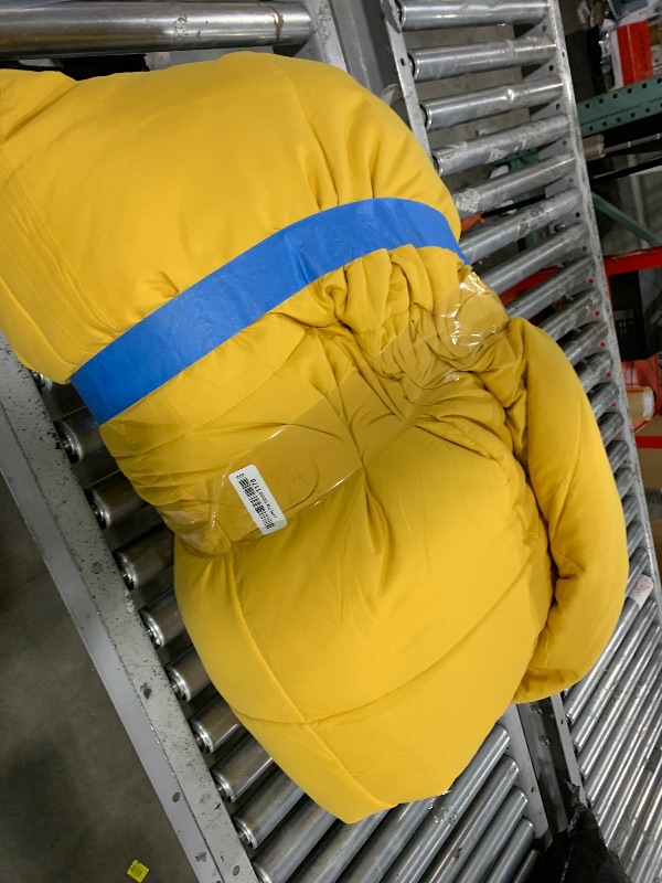 Photo 1 of Bedsure Comforter Duvet Insert - Quilted Comforters Oversized King Size, All Season Duvet, GentleSoft Down Alternative Bedding, with 8 Tabs, Gifts for Women, Mustard Yellow, Oversized King 116x98