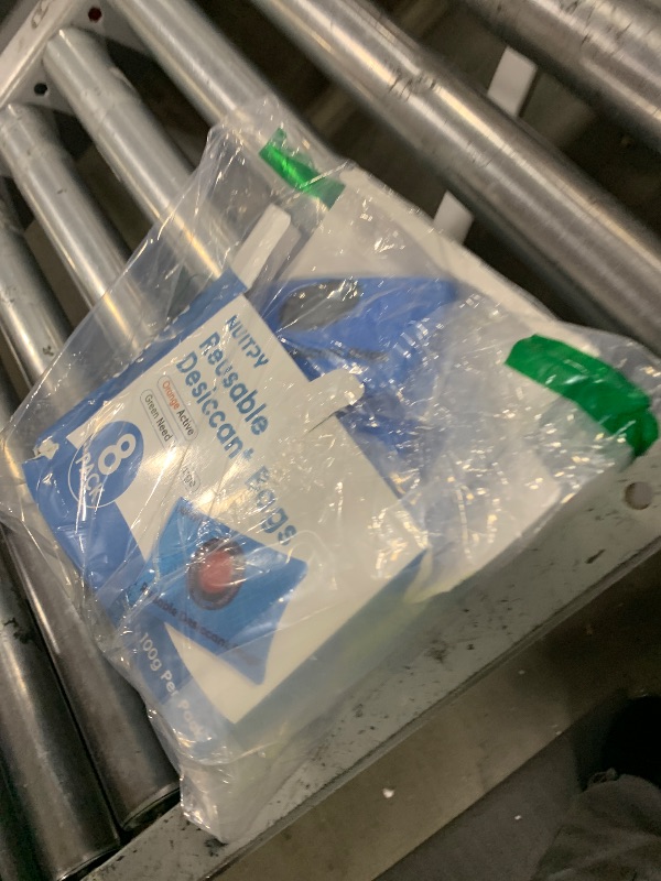 Photo 1 of 8 Pack 100g Reusable Desiccant Packs for Storage, Rechargeable Silica Gel Packets, Color Indicating Desiccant Packs for Suitcase, Storage Bins, 3D Filaments, Electronics, Cars, Safe