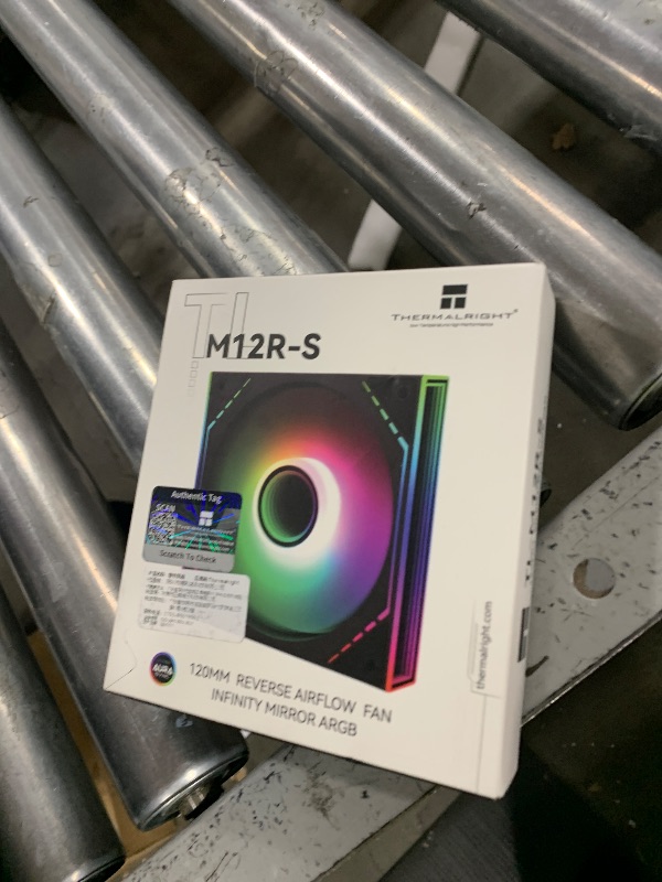 Photo 1 of Thermalright TL-M12R-S CPU Case Fan, 120mm with ARGB Mirror Light Effect,4pin PWM Silent Computer Cooler ARGB Fan, for Case CPU Liquid Cooler and CPU Air Cooler