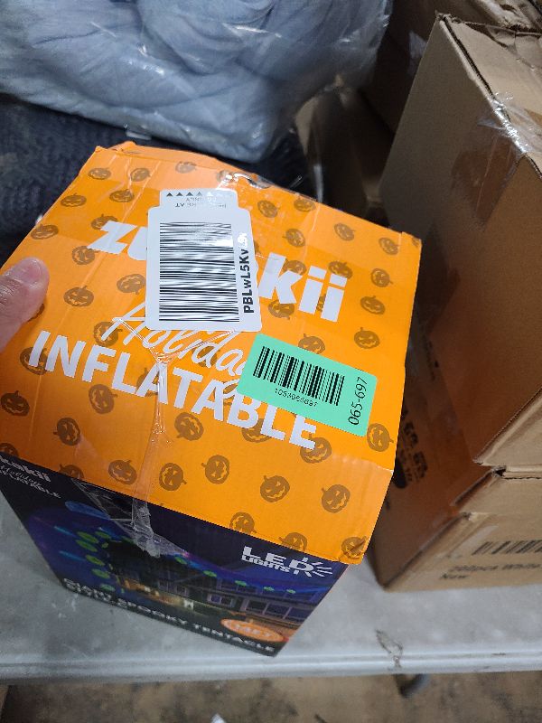 Photo 1 of 1PCS 14FT Giant Halloween Inflatables Octopus Tentacles, Huge Halloween Decorations Outdoor Build-in LED Lights Vivid Spooky Blow Up Yard Decoration Large Blowups Holiday Lawn Party Yard -Style C