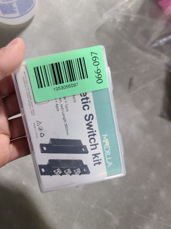 Photo 1 of 2 Pack Magnetic Reed Switch NO/NC, Wired Surface Mount Door Window Contact Sensor for Security Alarm, Black