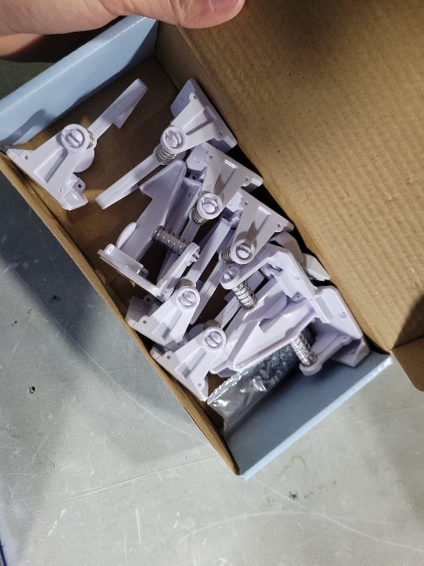 Photo 1 of 12 Pack Cabinet Locks Child Safety | Baby Safety Cabinet Locks NO Drilling 3M Adhesive Baby Proof Drawer Lock Child proofing cabinets latches for Kids Latch for Drawers & Door Child Safety Locks