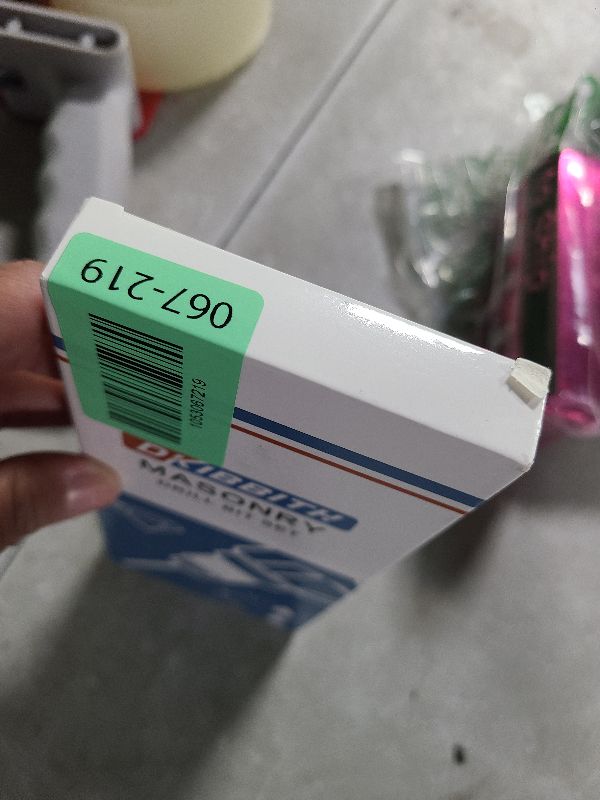 Photo 1 of 10 Piece Masonry Drill Bits for Tile Glass Ceramic Wall Brick Stone Soft-Metal Wood, Concrete Drill Bit Set,Carbide Tungsten Steel Alloy