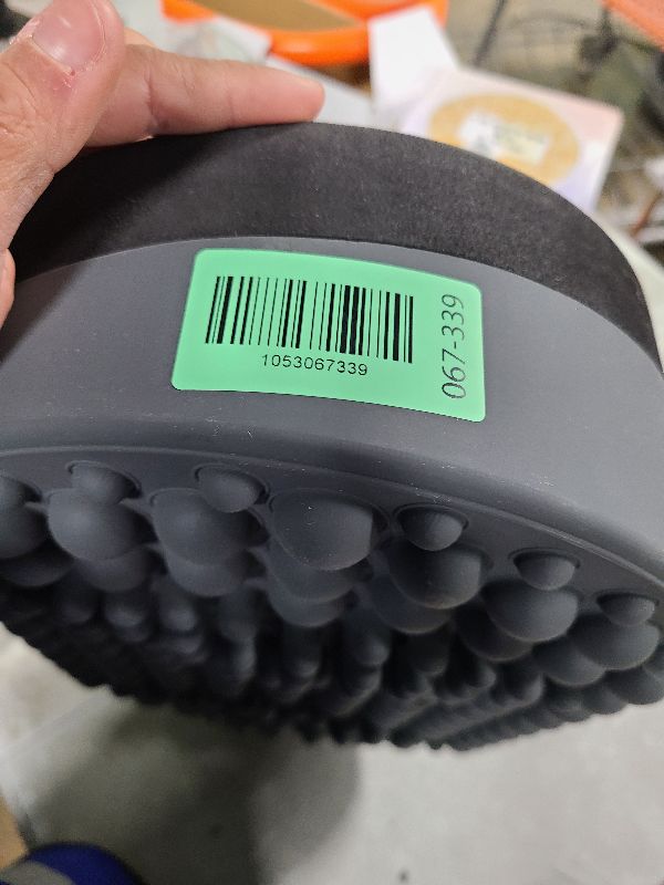 Photo 1 of Dikdoc Foot Rest for Under Desk at Work, Home Office Foot Stool, Ottoman Foot Massager for Plantar Fasciitis Relief, Soft Silicone Footrests, Anti-Fatigue Fidget Toy (Gray)