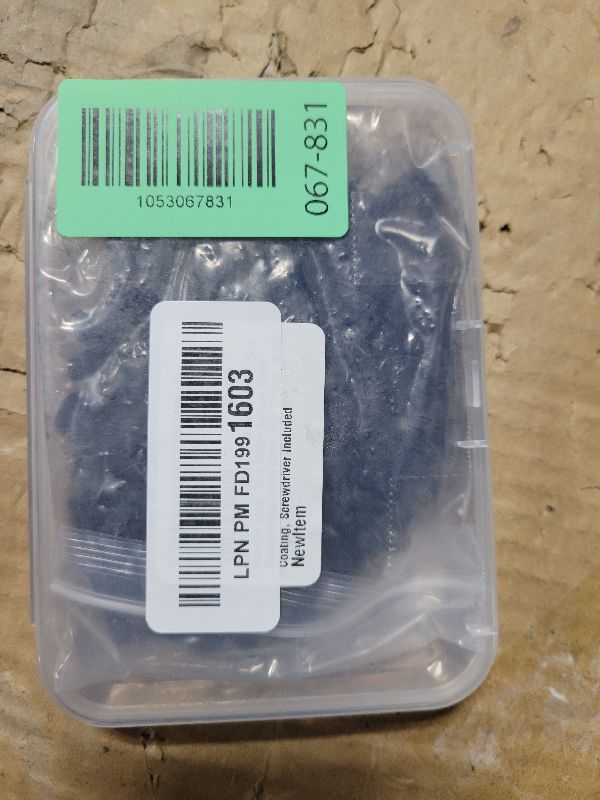 Photo 1 of 100 PCS M5 x 16mm Flat Head Socket Cap Screws Bolts, 10.9 Grade Carbon Steel Countersunk Allen Bolts, Full Thread, Black Coating, Screwdriver Included