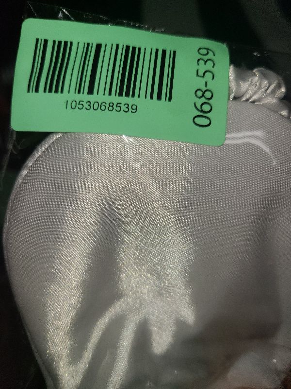 Photo 1 of 1 Pack Sleep Mask, Silk Eye Mask with Elastic Strap, Blindfold, Soft Silk Sleeping Mask for Girls, Women, Men (White)