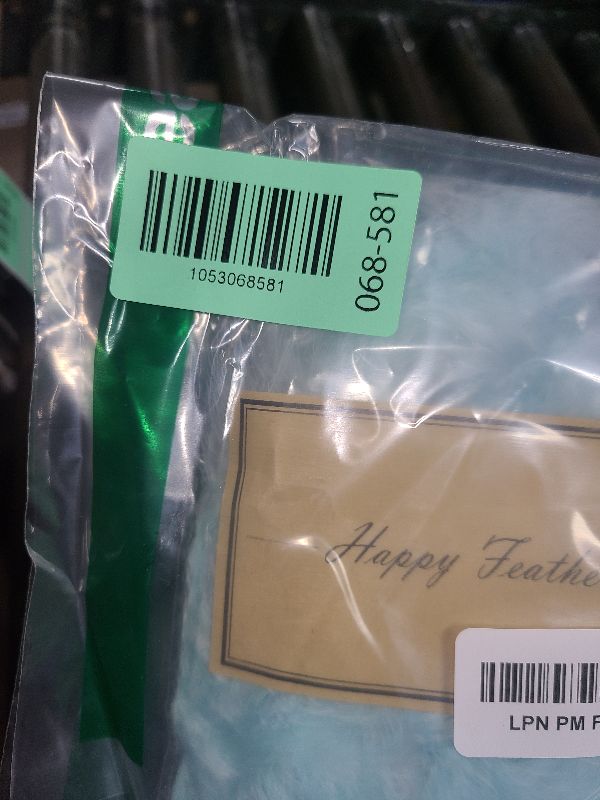 Photo 1 of 2 Yards 20g Fluffy Marabou Feather Boa for DIY Craft Sewing Trim Home Wedding Party Decoration-Light Blue