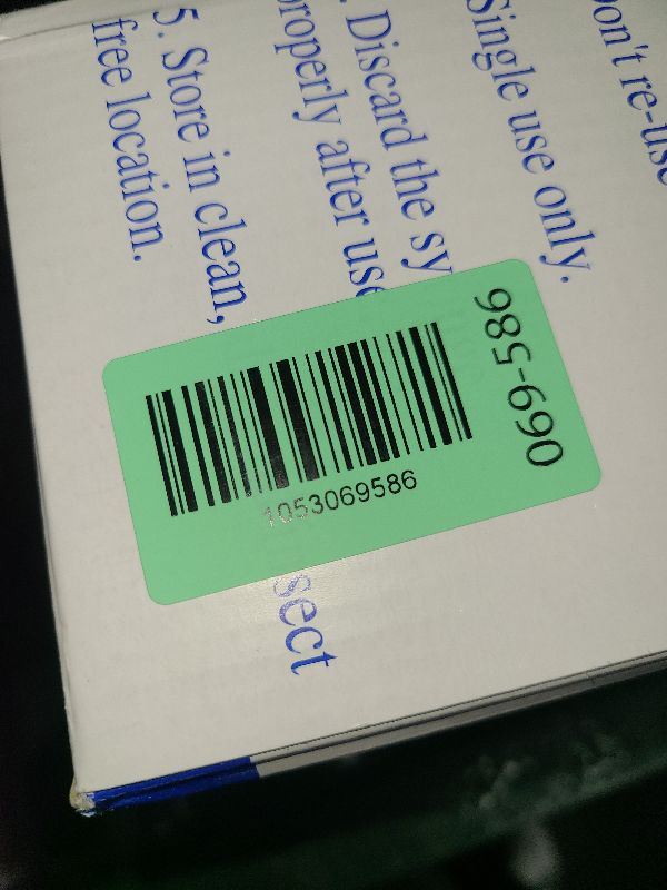 Photo 1 of 100 Pack 3ml Syringes with Needle 25Ga 1 Inch,Disposable Luer Lock Syringe for Liquids Dispensing,Scientific Labs