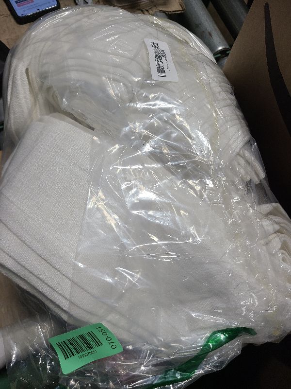 Photo 1 of 102 Inch Long Curtains for Living Dining Room Pinch Pleated Back Tab Light Filter Privacy That Let Light in Drapes 2 Panels Set Boho Neutral Beige White Ivory Linen Curtain Panels 102 Inch Length