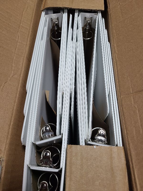 Photo 1 of 1 inch 3-Ring Binder, 1" Round Ring Binders with 2 Inside Pockets, View Basic 1 in Binders, Clear View Cover 1-inch-Binder Holds 8.5'' x 11''Paper for Office/Home/Back to School?Pack of 12, White